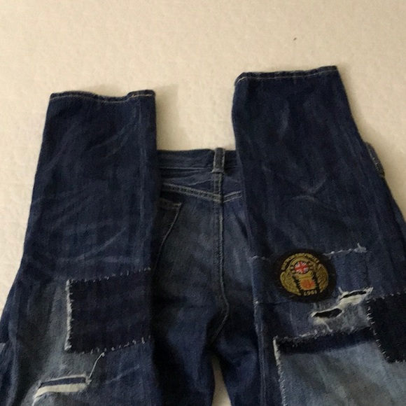 Authentic Super RARE Ralph Lauren Patchwork Jeans - Picture 3 of 8